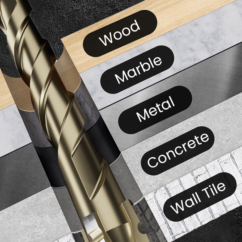 High-Strength Diamond-Cut Drill Bits (15 PCS)