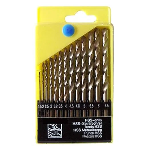 High-Strength Diamond-Cut Drill Bits (15 PCS)