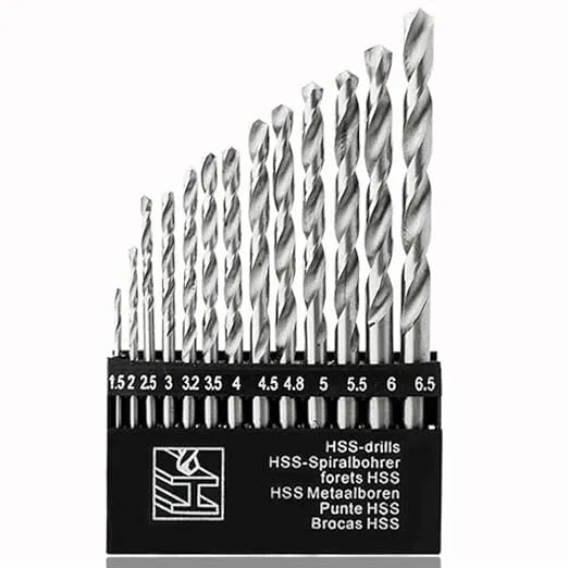 High-Strength Diamond-Cut Drill Bits (15 PCS)